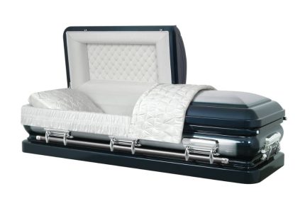 Clear Top Blue Casket