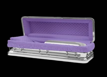 Helios Silver & Purple Casket