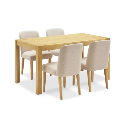 Logan Solid Wood 4-Seater Dinning Table