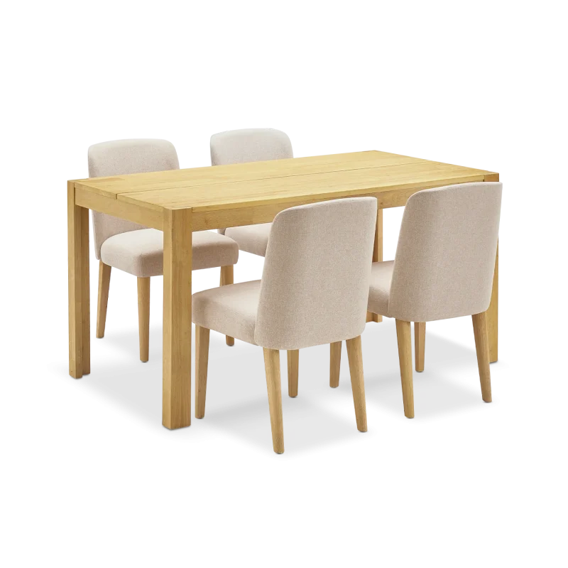 Logan Solid Wood 4-Seater Dinning Table