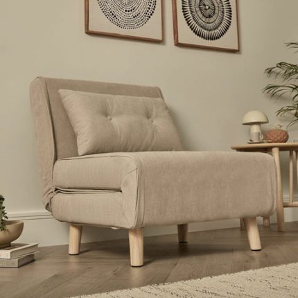 Una Single Sofa Bed - Soft Beige