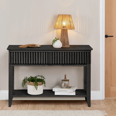 Willow Black Console Table