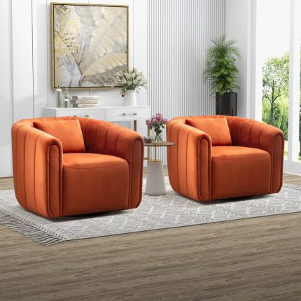 CANMOV Set of 2 Swivel Chairs