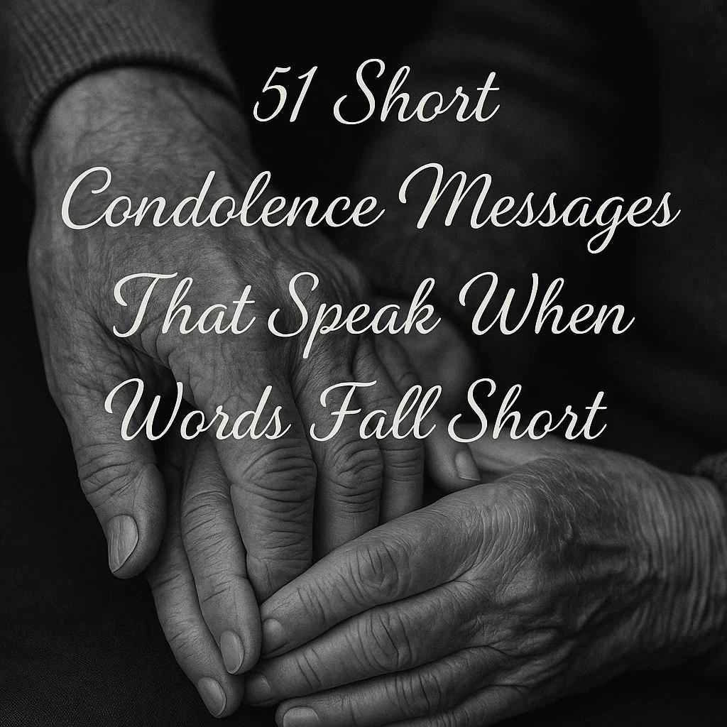 51 Short Condolence Messages That Speak When Words Fall Short