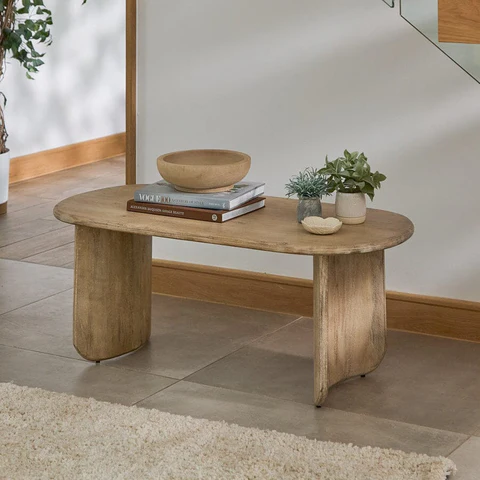 Imogen Chalked Mango Wood Coffee Table